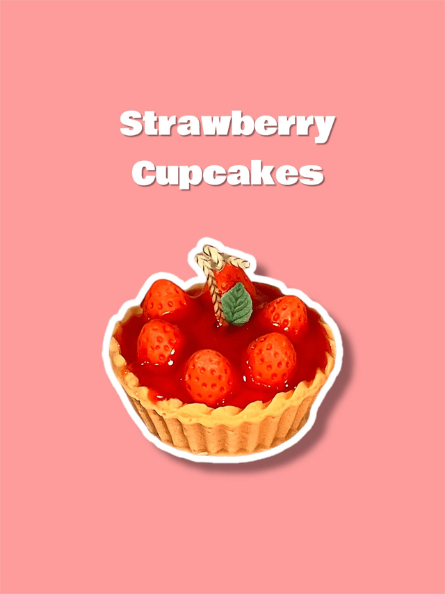 Strawberry Cupcakes (små jordbær)