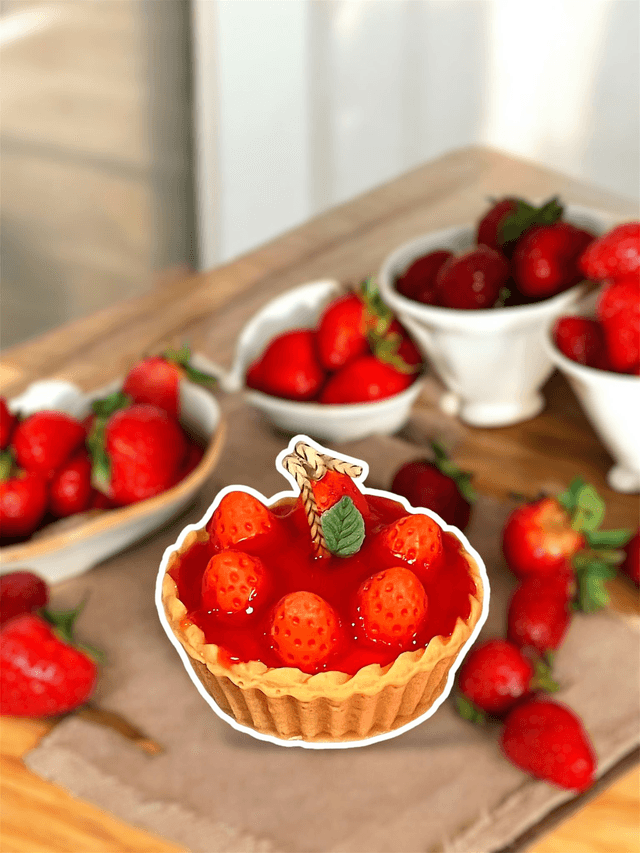 Strawberry Cupcakes (små jordbær)
