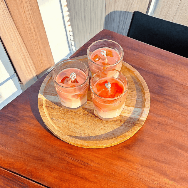Iskaffé lys (Liten glass)